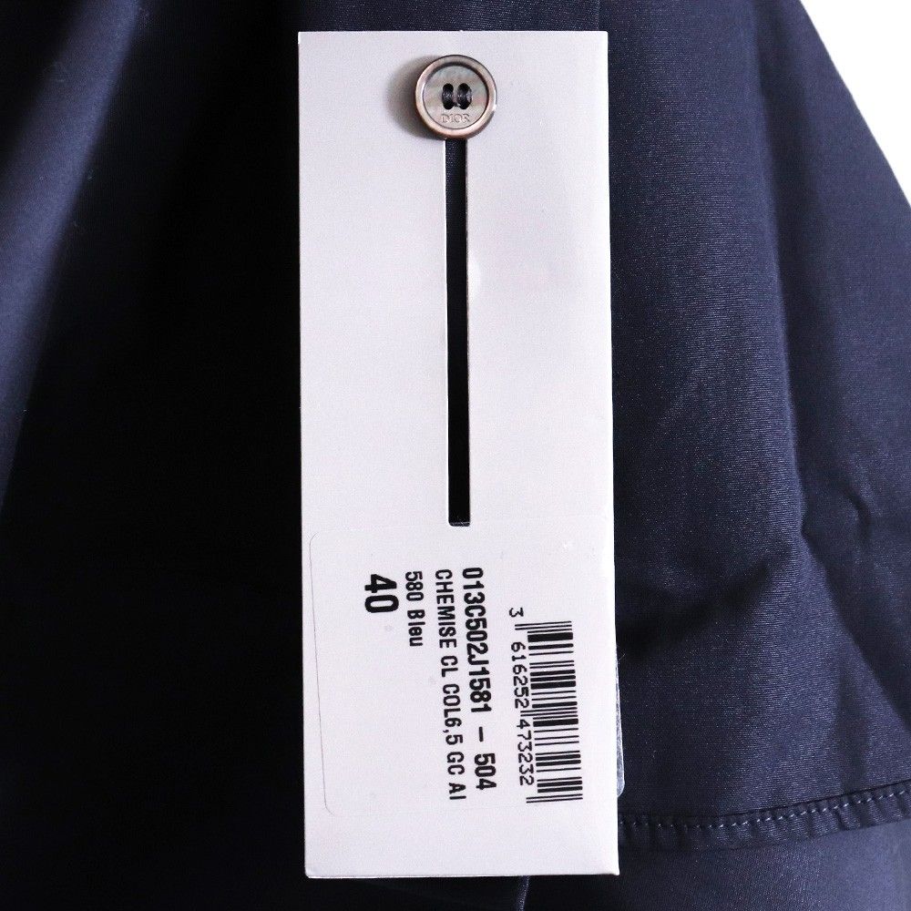 未使用 DIOR × NIKE AIR DIOR M.Woven Shirt サイズ40 ネイビー