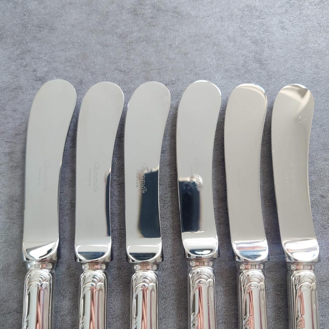 極希少 極美品 クリストフル マルリー バターナイフ 6点 - メルカリ