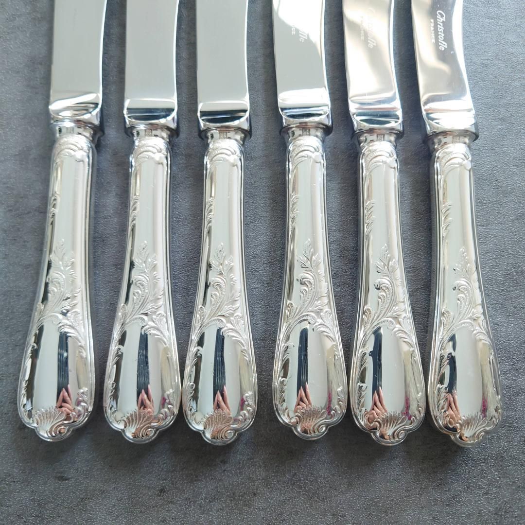 極希少 極美品 クリストフル マルリー バターナイフ 6点 - メルカリ