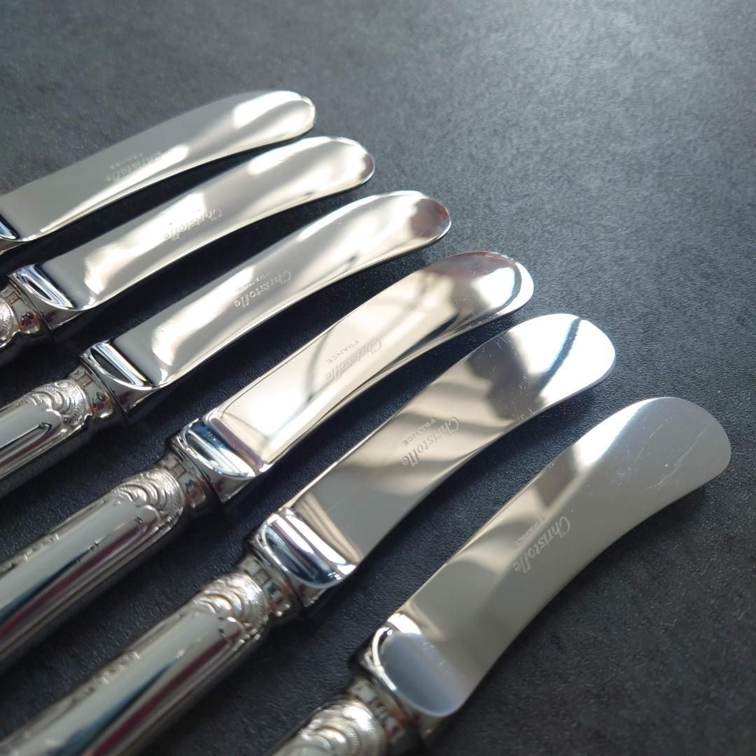 極希少 極美品 クリストフル マルリー バターナイフ 6点 - メルカリ