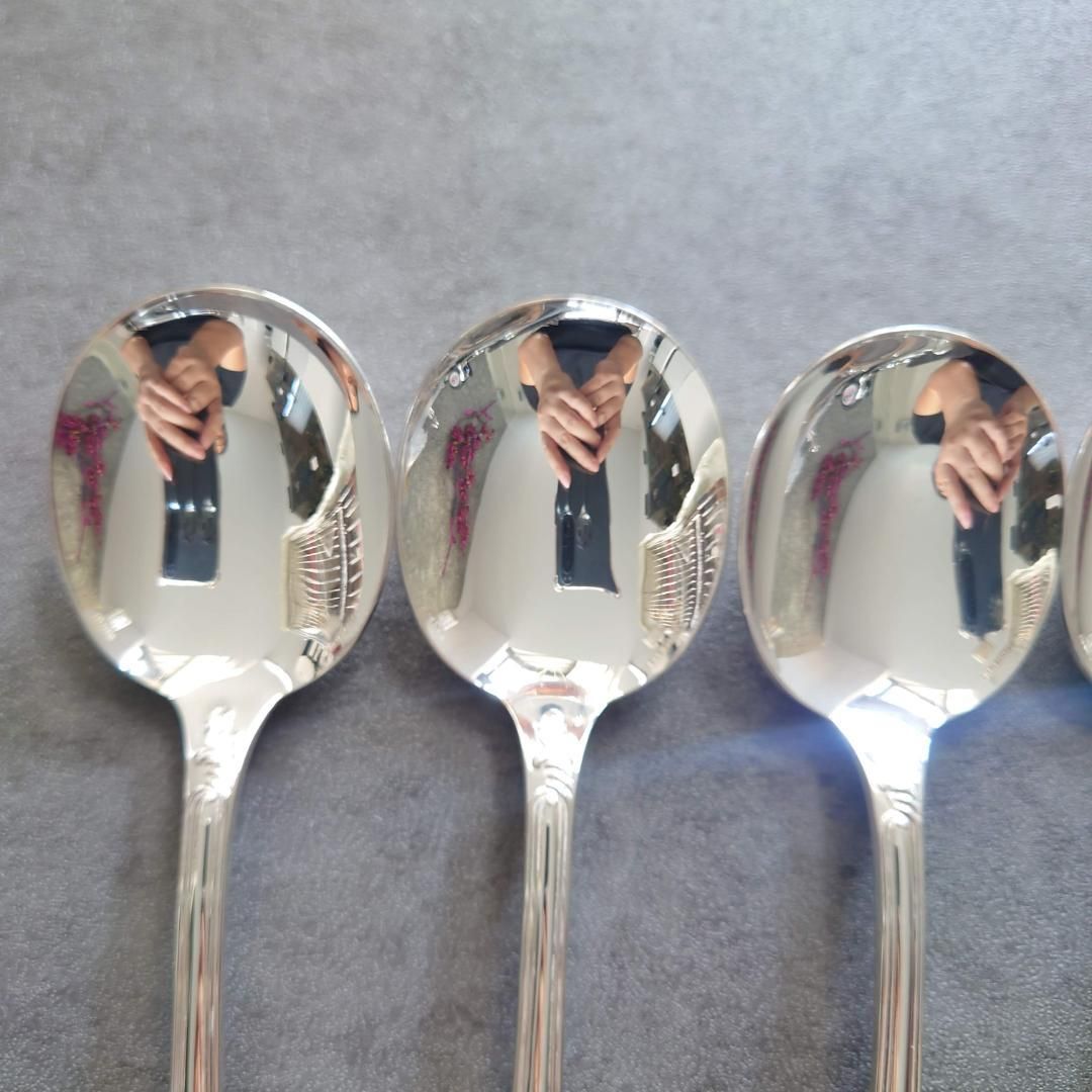 クリストフル マルリー コンソメスプーン 6点