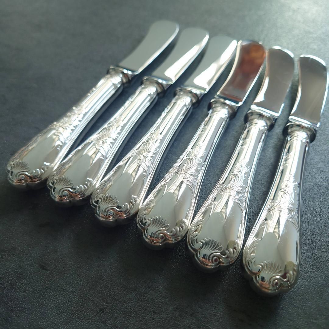 希少 クリストフル マルリー バターナイフ 4点 希少 クリストフル マルリー バターナイフ 4点 極希少 極美品