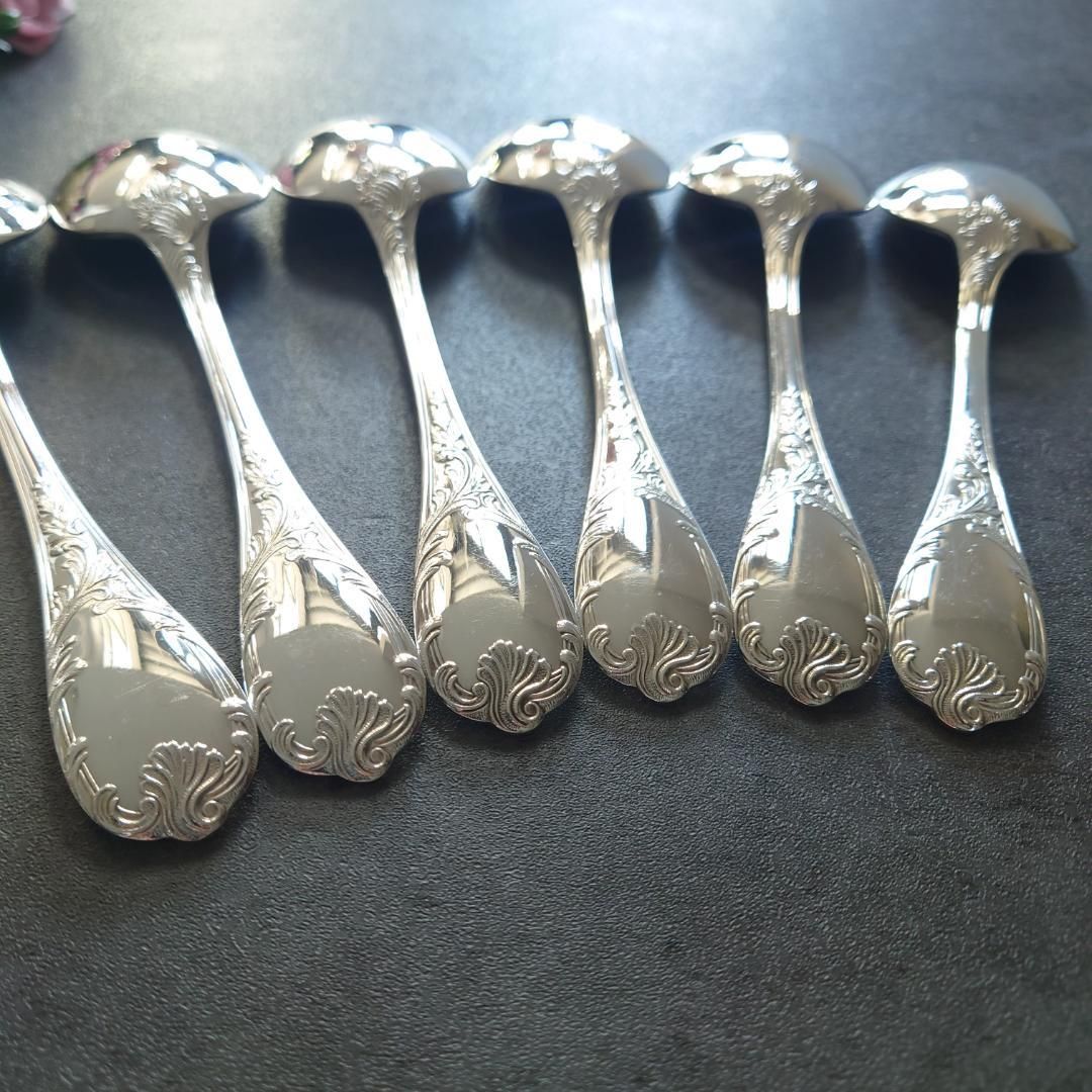  クリストフル マルリー コンソメスプーン 6点 タッパー スプーン カトラリー(スプーン等)