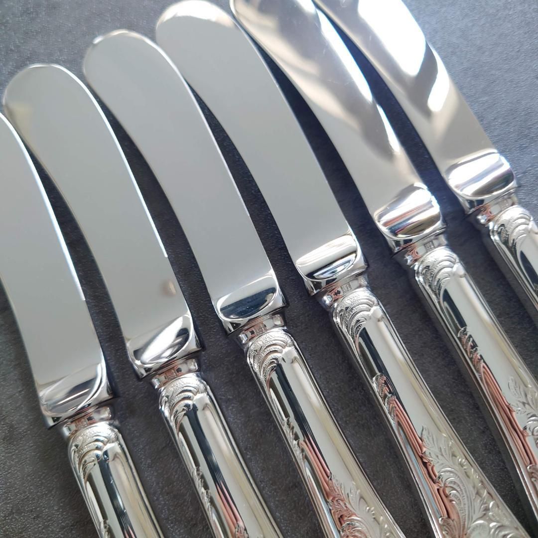 希少 美品 クリストフル マルメゾン バターナイフ 2点 極希少 極美品 クリストフル マルリー バターナイフ 6点 - メルカリ