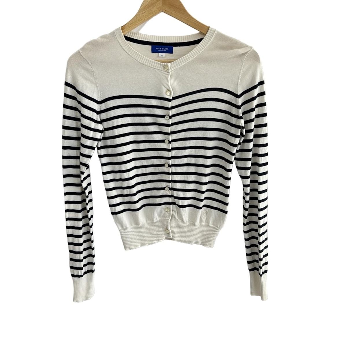 ブルーレーベルクレストブリッジクールファインニットカーディガン38