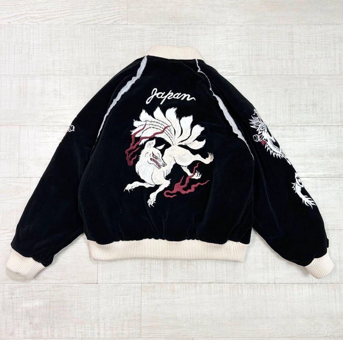 23aw 2023 el conductorH コンダクター VELVETEEN FOX EMBROIDERED