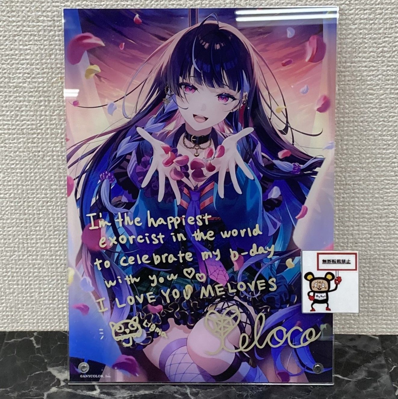 33. にじさんじ 狂蘭メロコ 誕生日記念 2023 アクリルパネル ※支柱欠品