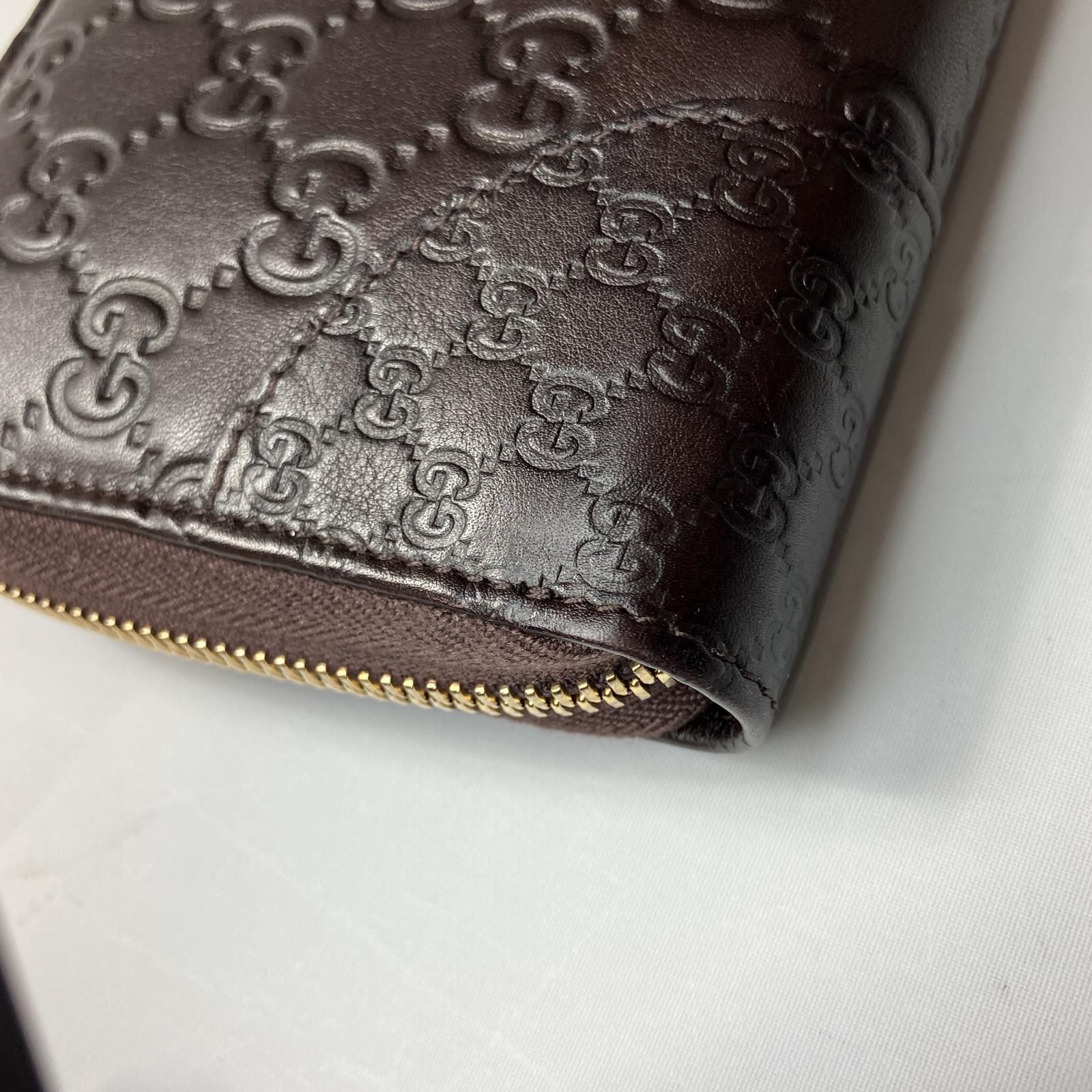 グッチシマ ラウンドファスナー長財布