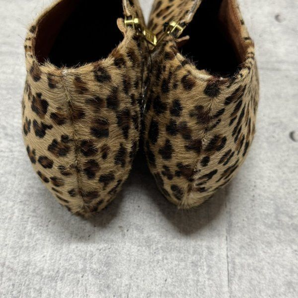 Bianca ハラコレザー レオパード サイドジッパーブーツ ビアンカ リアルレザー ポインテッドトゥ スペイン ユーロ ヨーロッパ YL 2857 ブーティ ブーツ 靴