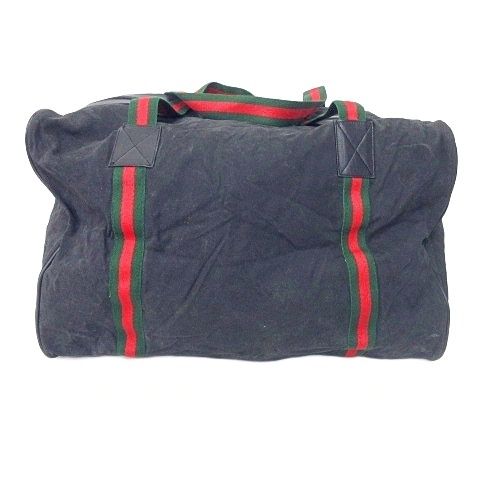 グッチ GUCCI シェリーライン ボストンバッグ キャンバス インターロッキングG ロゴ 黒 ブラック AA A 1124