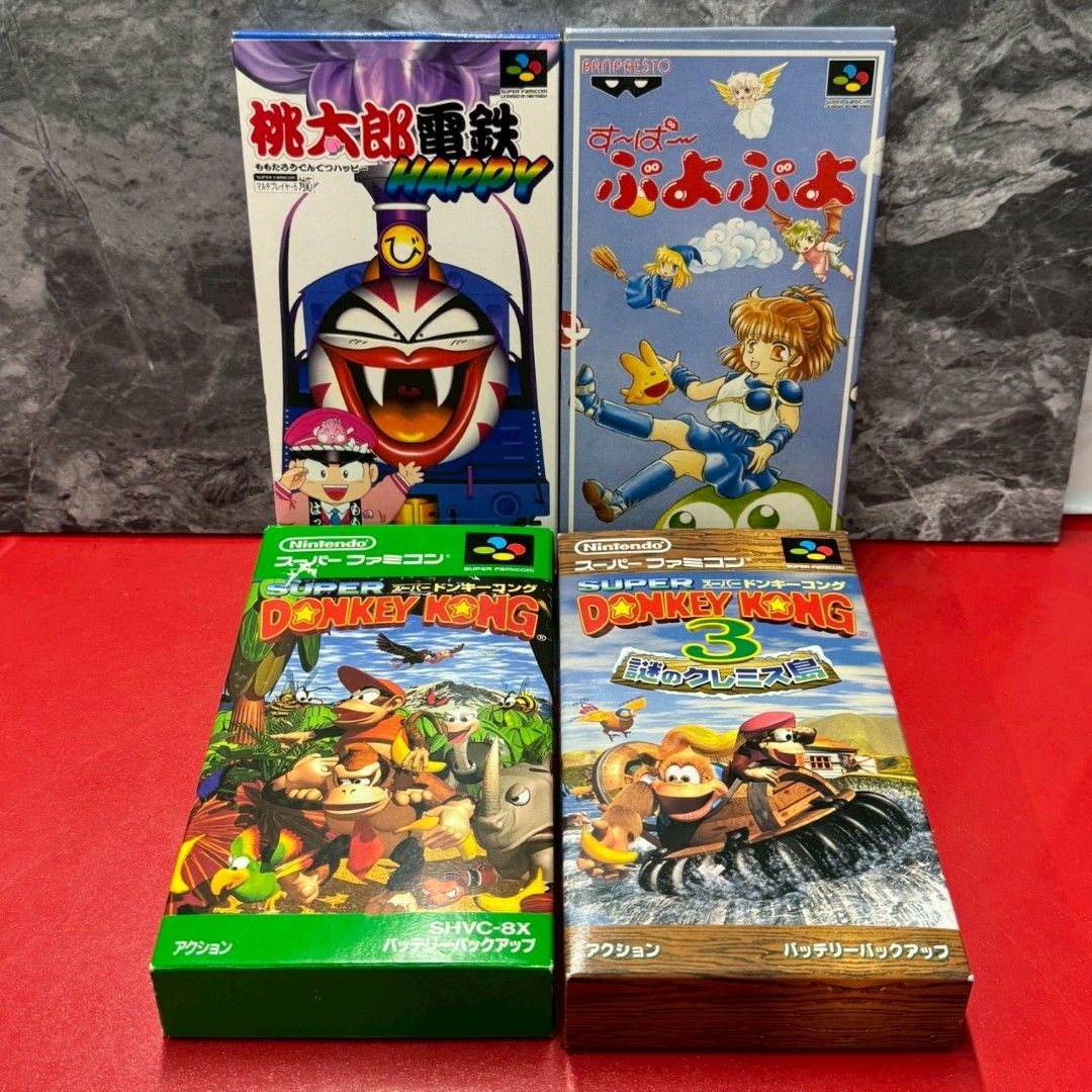 □任天堂 スーファミ ソフト 4点セット スーパーファミコン 【箱付き