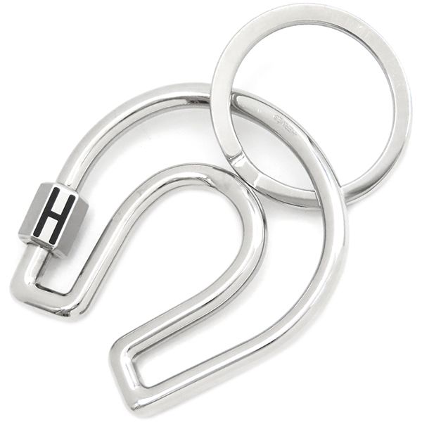 エルメス HERMES キーホルダー フェール ア シュヴァル ステンレス