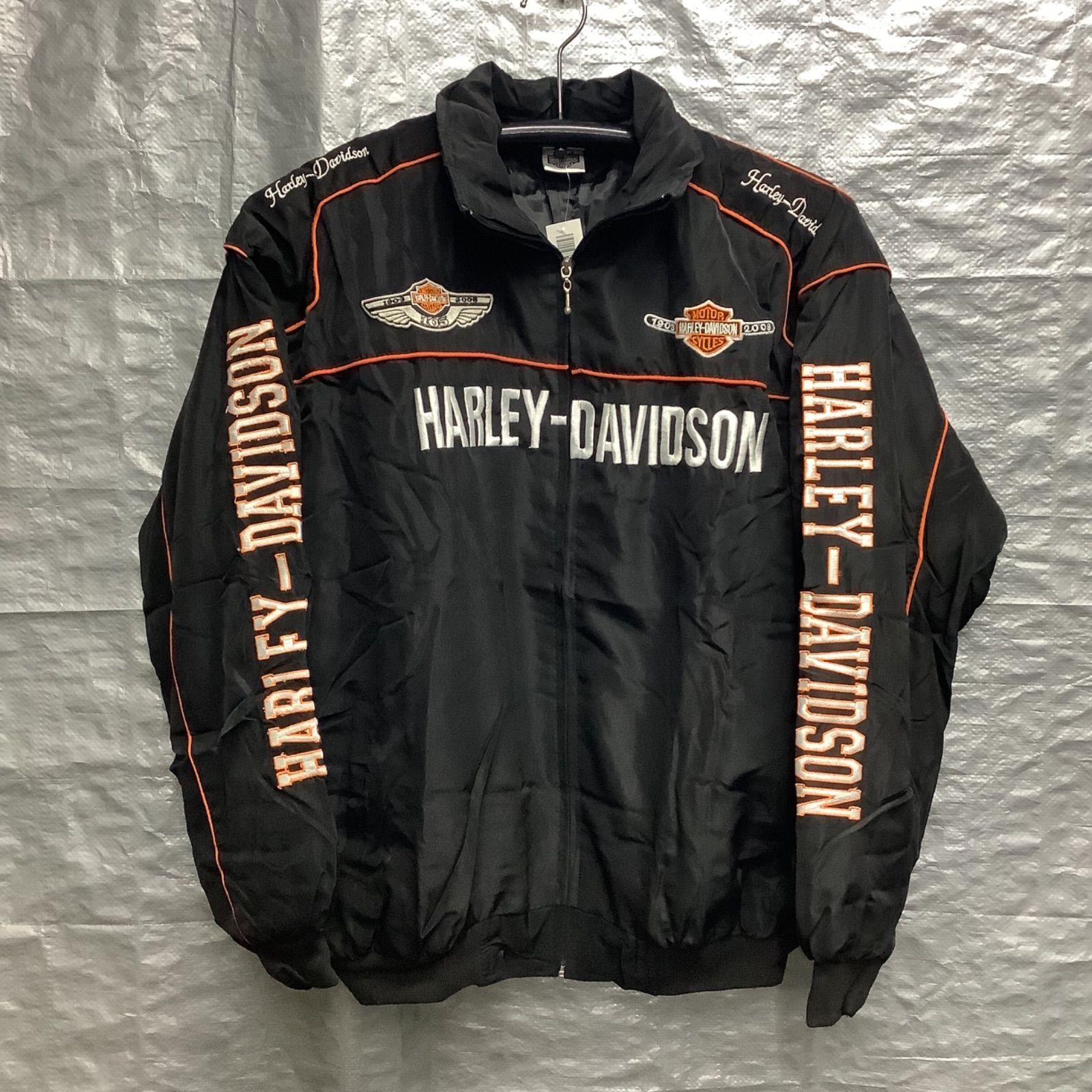 ジャケット ハーレーダビッドソン XXL サイズ Harley Davidson ブルゾン ナイロンジャケット レーシングジャケット