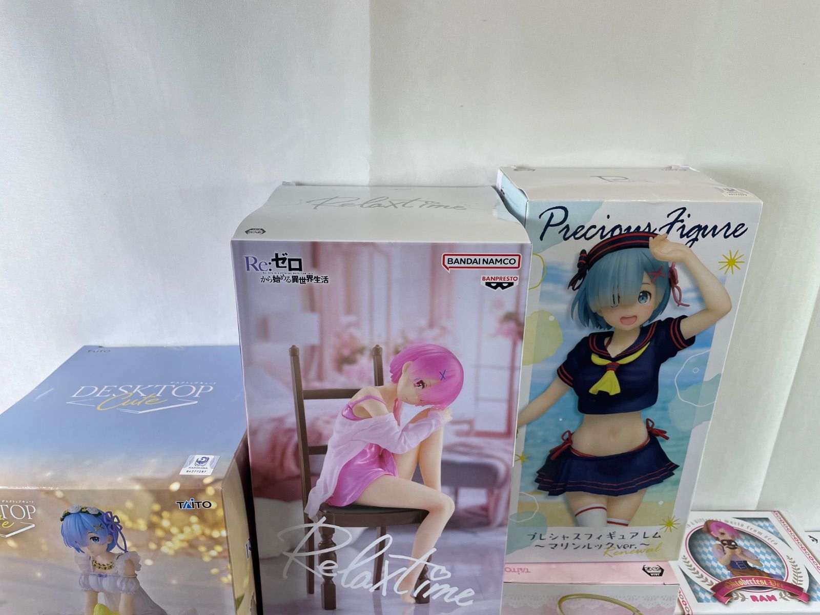 A2155・リゼロ 未開封 フィギュア まとめ 15個 箱ダメージ品含む 1個口