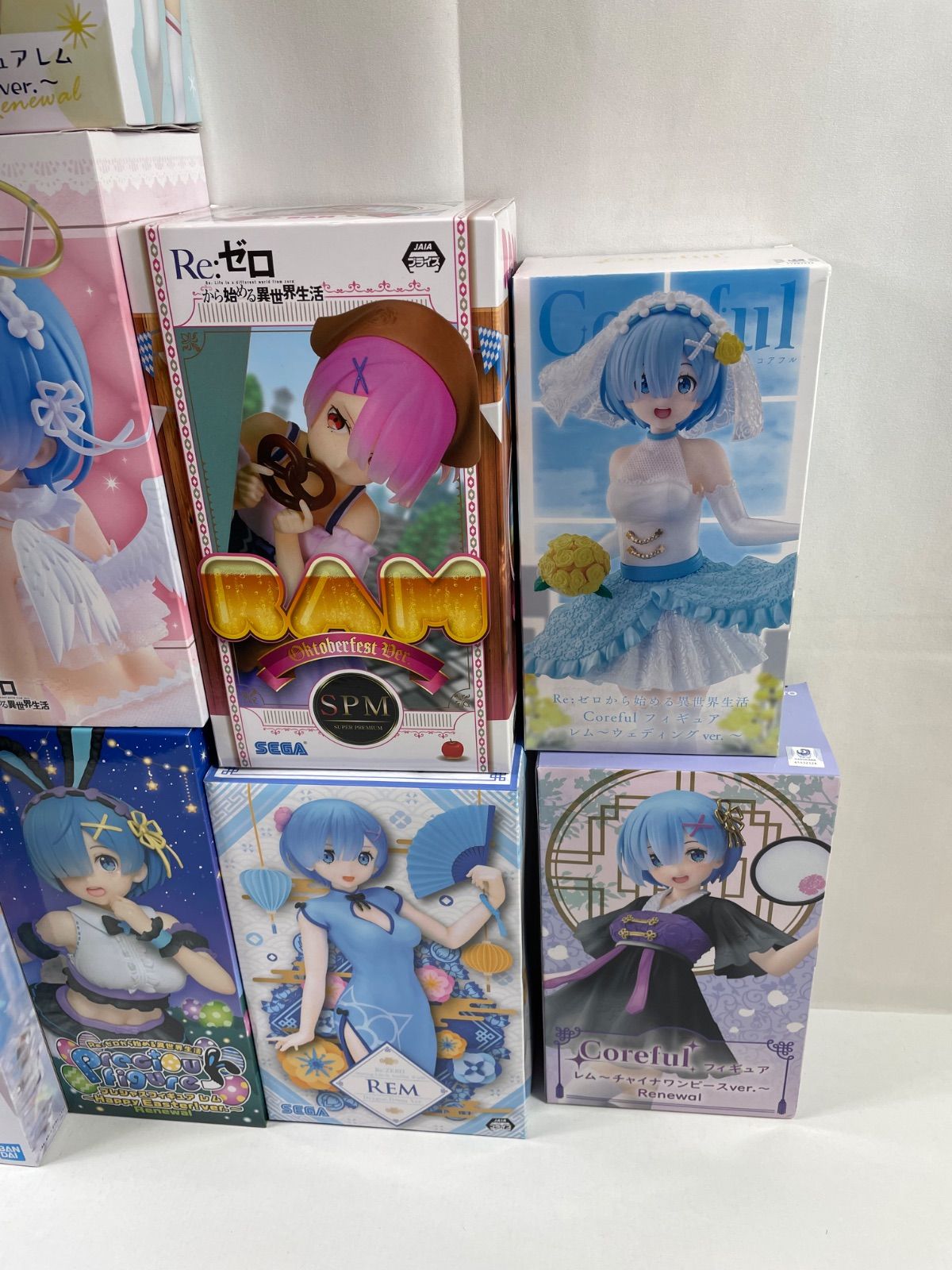 A2155・リゼロ 未開封 フィギュア まとめ 15個 箱ダメージ品含む 1個口