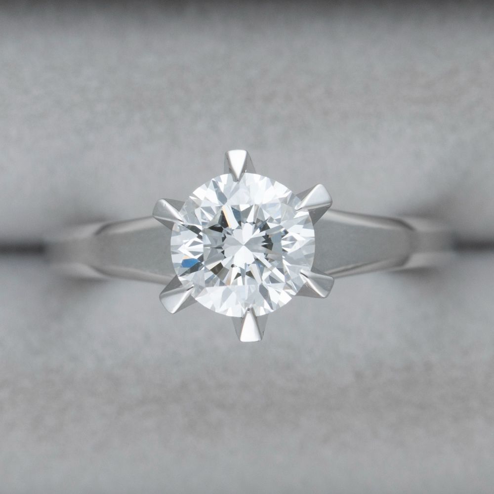 JW】田崎/TASAKI 天然 ダイヤモンド リング 1.11ct プラチナ GIA鑑