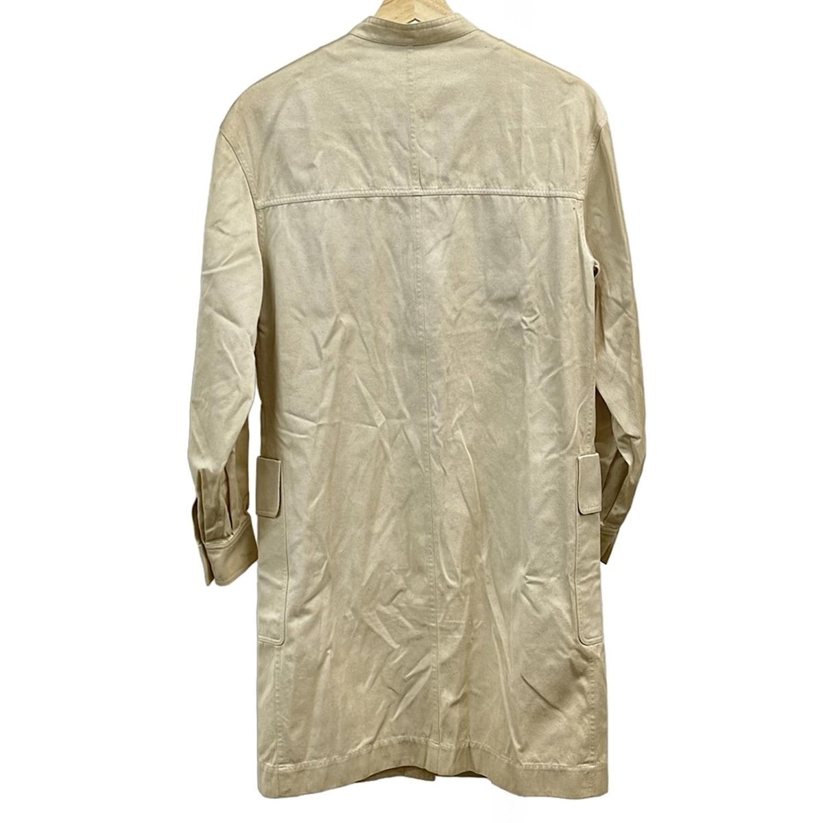 HERMES エルメス ワンピース サイズ38 M レディース - ベージュ 長袖 ひざ丈 シャツワンピ