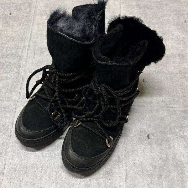 定価27500円 FAEDA ムートン マウンテンブーツ 起毛 ファエダ ファーブーツ ライナー 防寒 保温 スペイン製 YL 2858