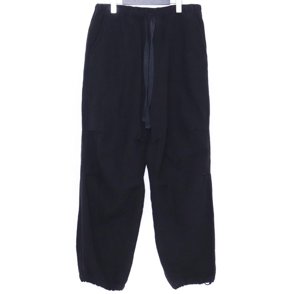 SUS SOUS Hopsack Wide Pants サイズ7 ブラック 12 SS 015
