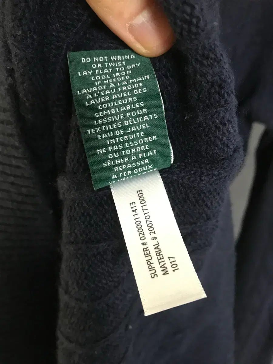  ローレン ラルフローレン ネイビー ケーブル編み ニット ロング ワンピース M 長袖 七分袖 その他