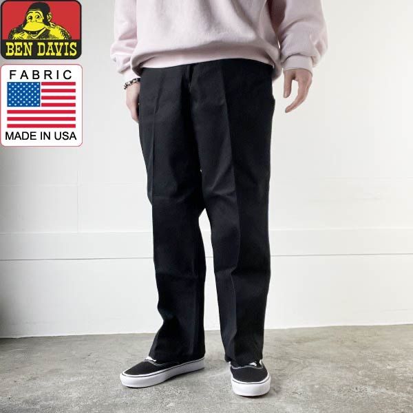 新品 US企画 BEN DAVIS ベンデイビス ベンズ ワークパンツ 黒 W33 L29