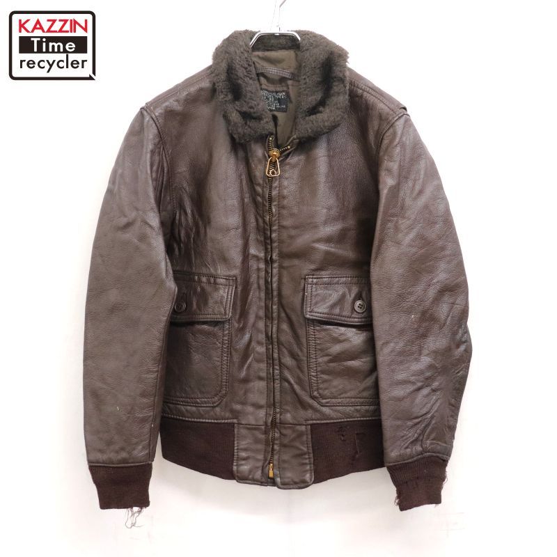 60s vintage U.S.NAVY G-1 レザー フライト ミリタリージャケット