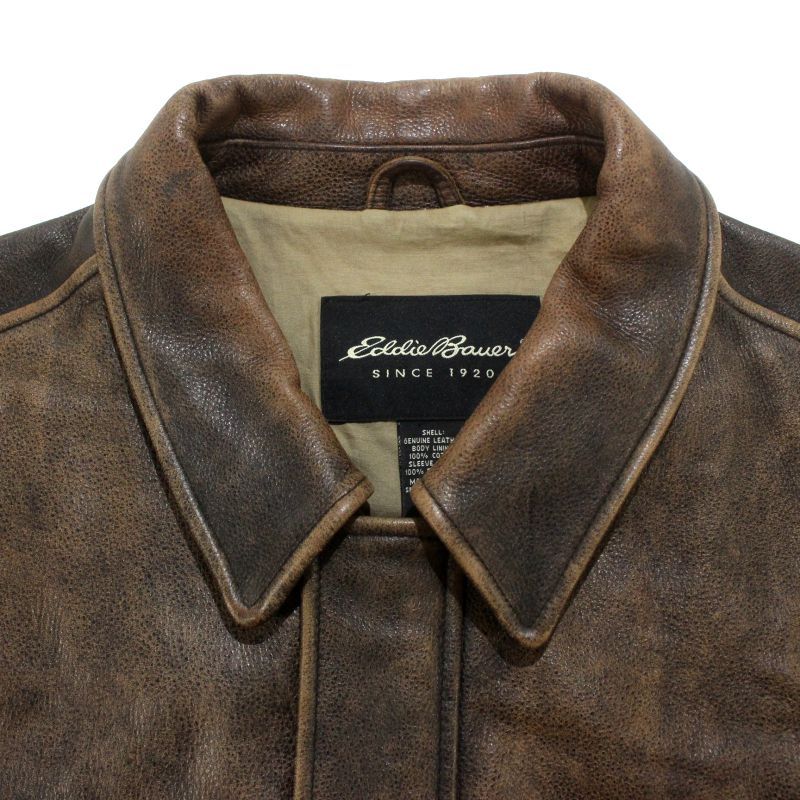 00s Eddie Bauer レザージャケット メンズ 表記XLサイズ - メルカリ