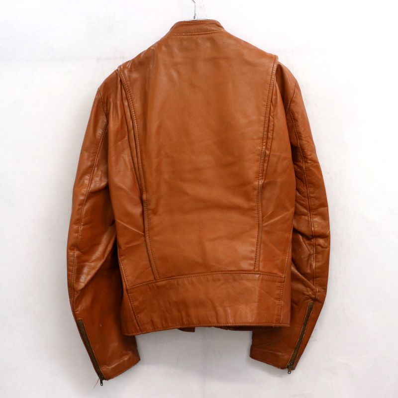 70s USA製 vintage BROOKS シングルライダース レザージャケット