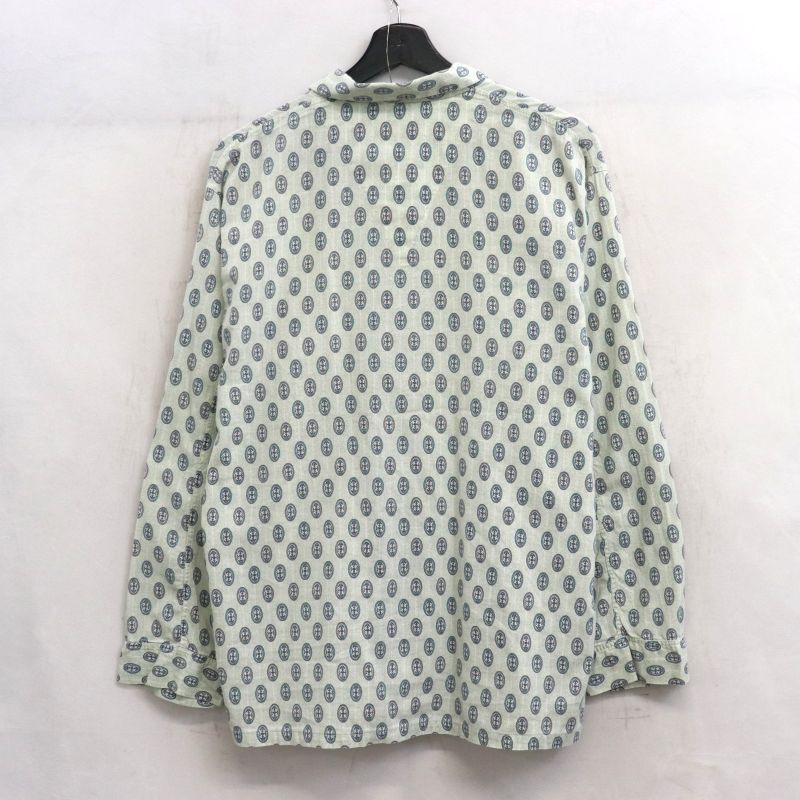 60s vintage VANHEUSEN 総柄 オープンカラー パジャマシャツ メンズ M