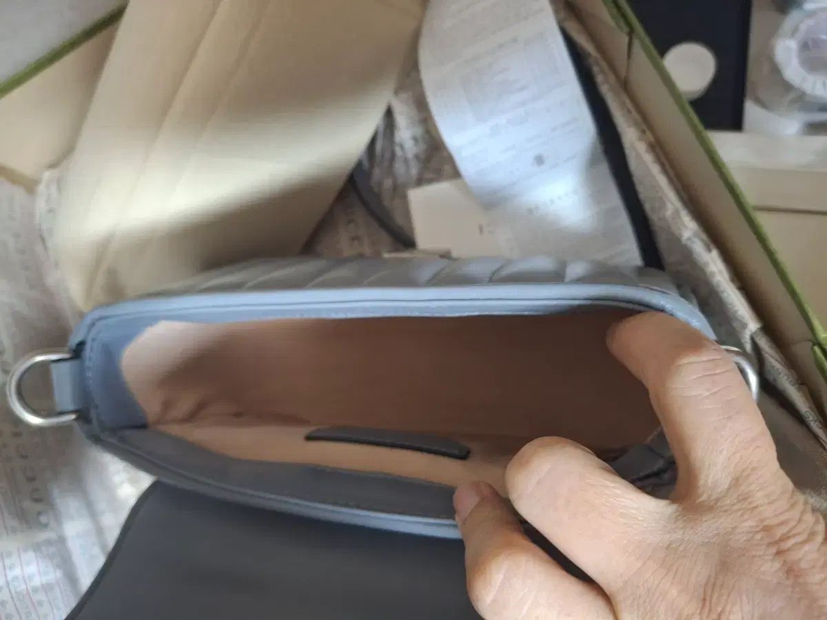  グッチ GGマーモント マトラッセ ミニバッグ ブルー メッセンジャーバッグ ショルダーバッグ