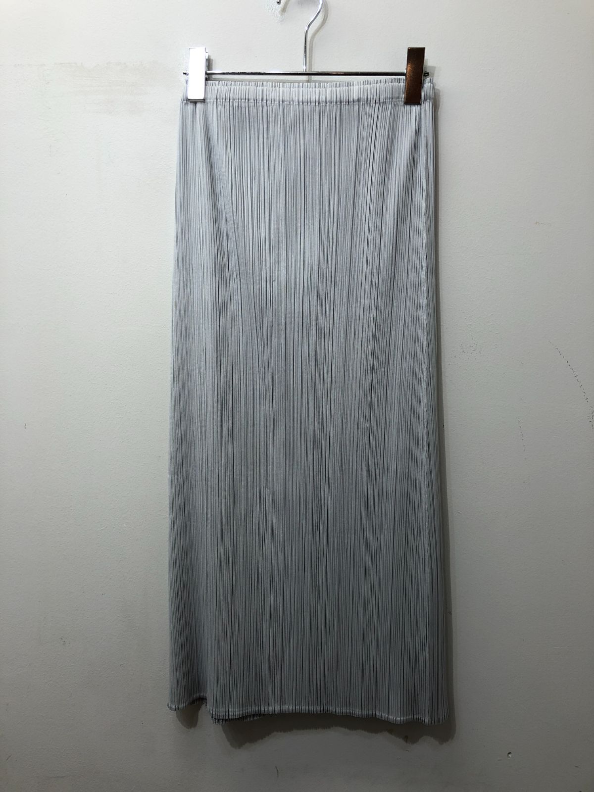 PLEATS PLEASEプリーツプリーズ ロングスカート イッセイミヤケ 灰色