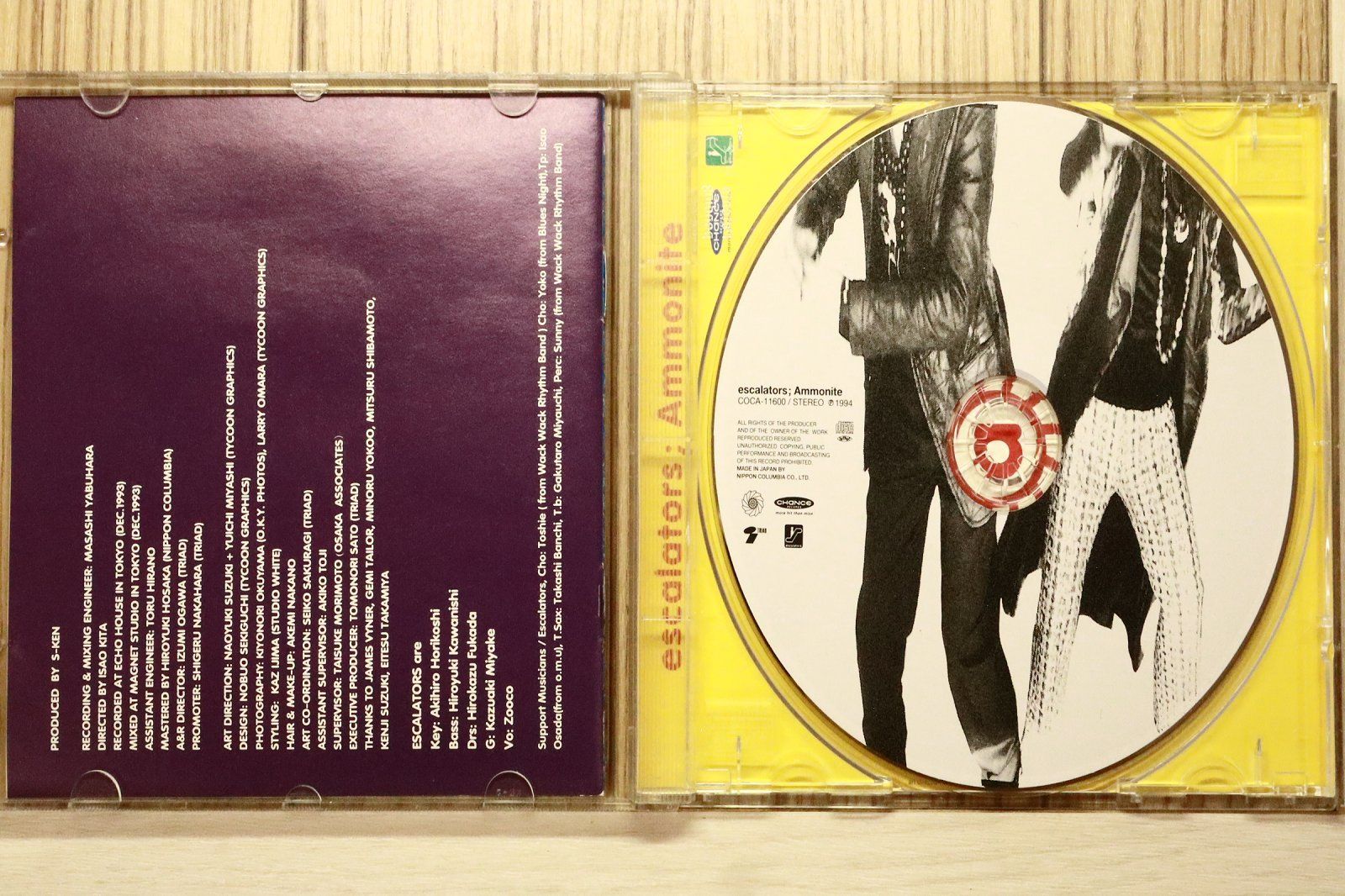 国内盤CD☆エスカレーターズ/ESCALATORS□ Ammonite 【COCA11600 