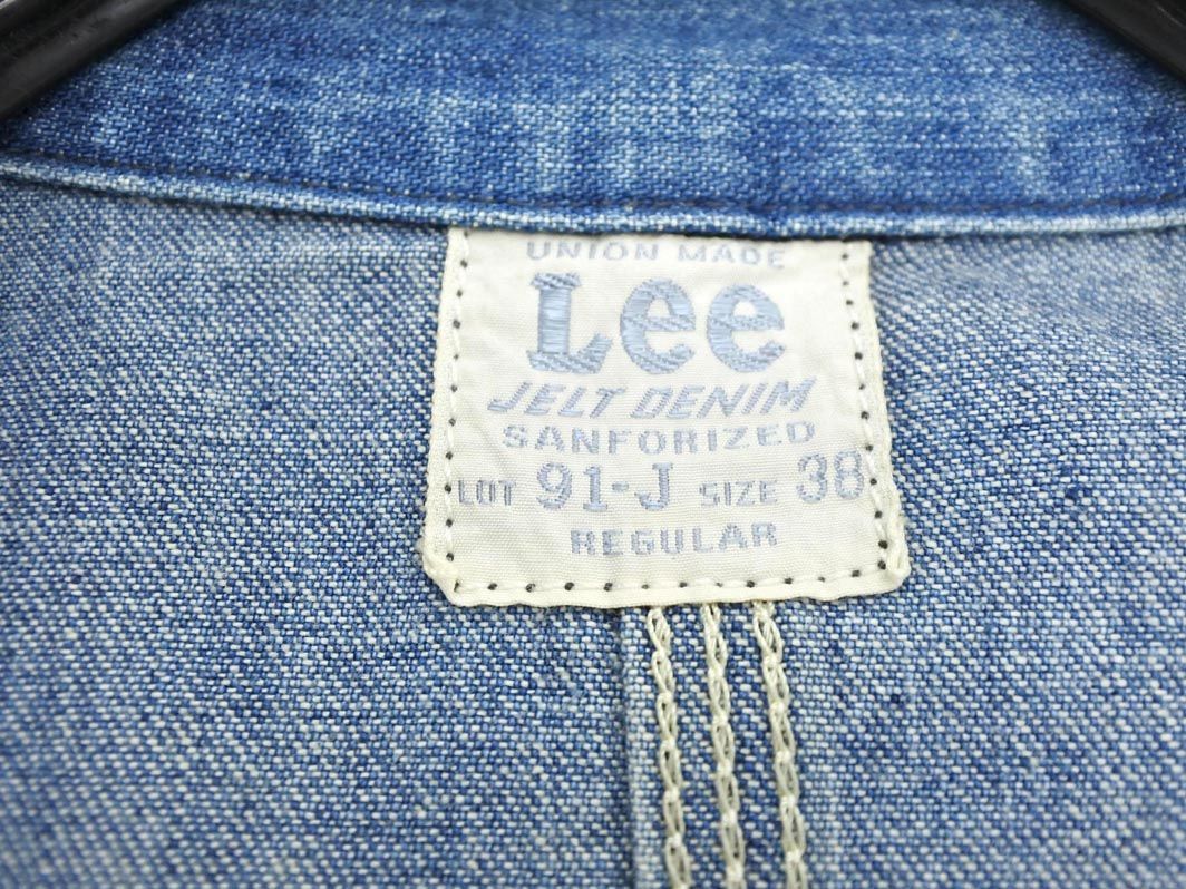 Lee リー LM5412 91 J 復刻 デニム カバーオール ジャケット size38/青