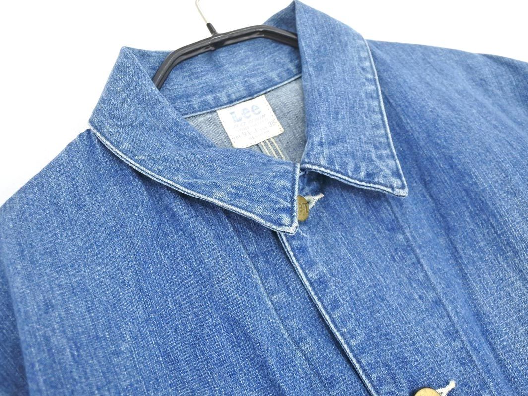 Lee リー LM5412 91 J 復刻 デニム カバーオール ジャケット size38/青
