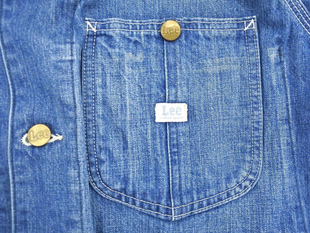 Lee リー LM5412 91 J 復刻 デニム カバーオール ジャケット size38/青