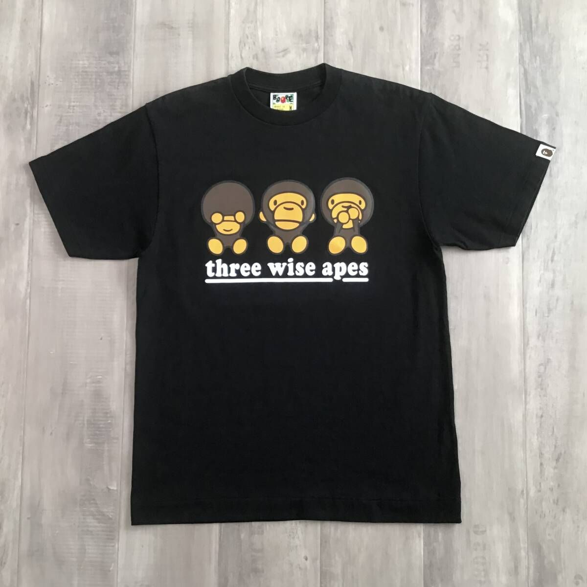 マイロ 三猿 Tシャツ Mサイズ a bathing ape BAPE baby milo エイプ 