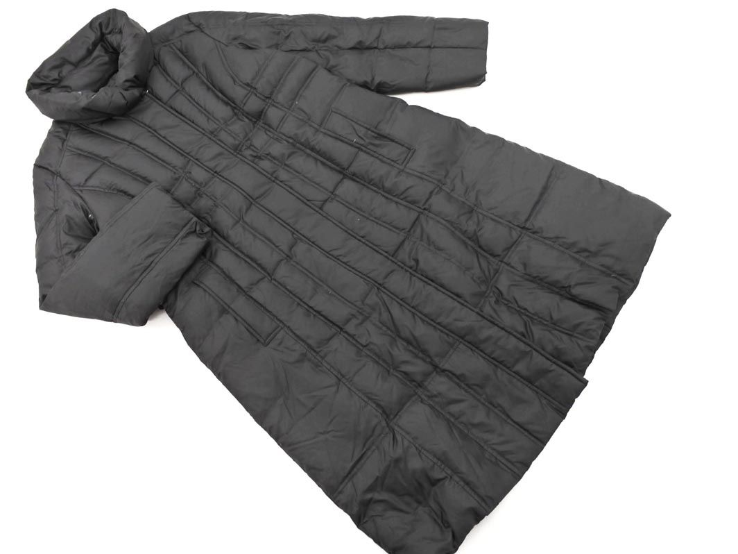 TRANS WORK トランスワーク ダウン コート size46/黒 ◇□ レディース