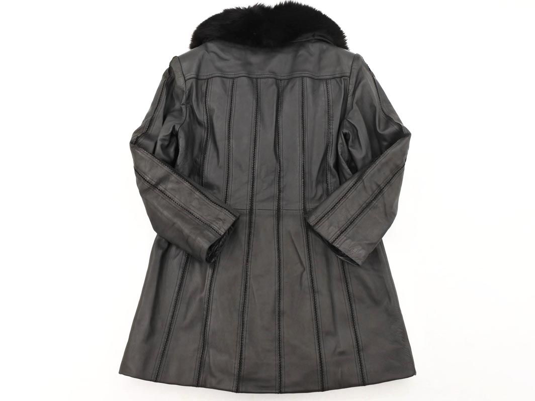 希少】パリエンヌ PARIENNE レザーファーコート 牛革 フォックス M