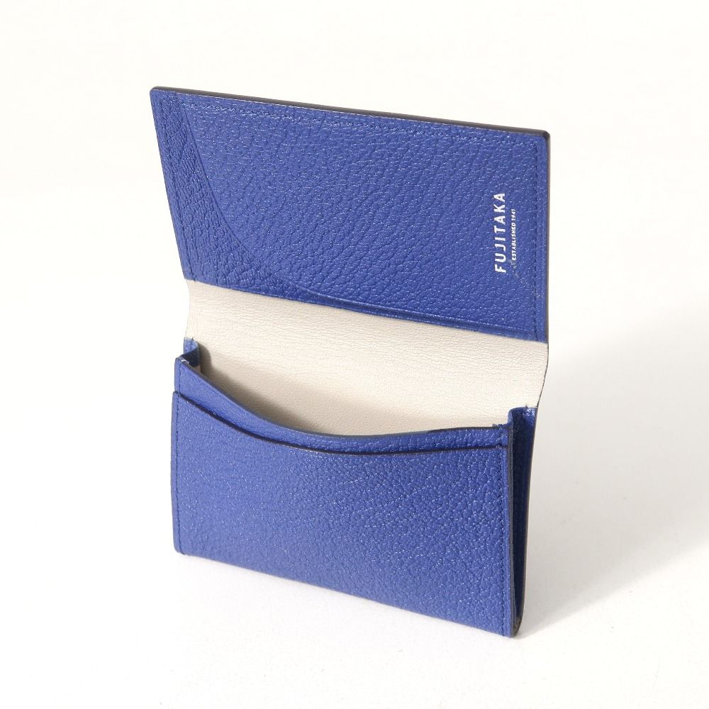  フジタカ Chevre シェーブル 名刺入れ ゴートレザー シープレザー カードケース ブランド古着 RA 6671 名刺入れ 小物