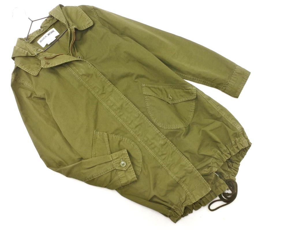 MUVEIL WORK ミュベールワーク ミリタリー モッズ コート size38