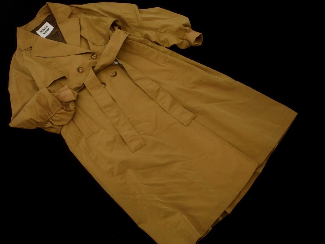 MUVEIL WORK ミュベールワーク ロング トレンチ コート size38