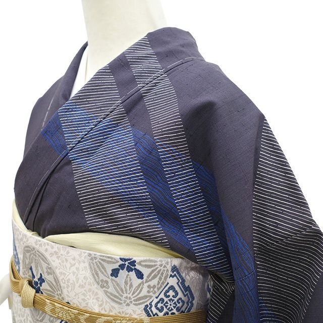 新古品】 しょうざん 生紬 訪問着 着物 未使用 正絹 紬 袷 京都 手織り