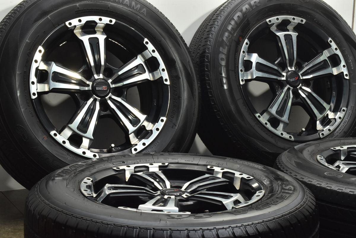 デリカD 5 RAV 4等に VENES SUV 16 in 7 J 42 PCD 114 3 マックストレック ヨコハマ 215 70 R アウトランダー エクストレイル