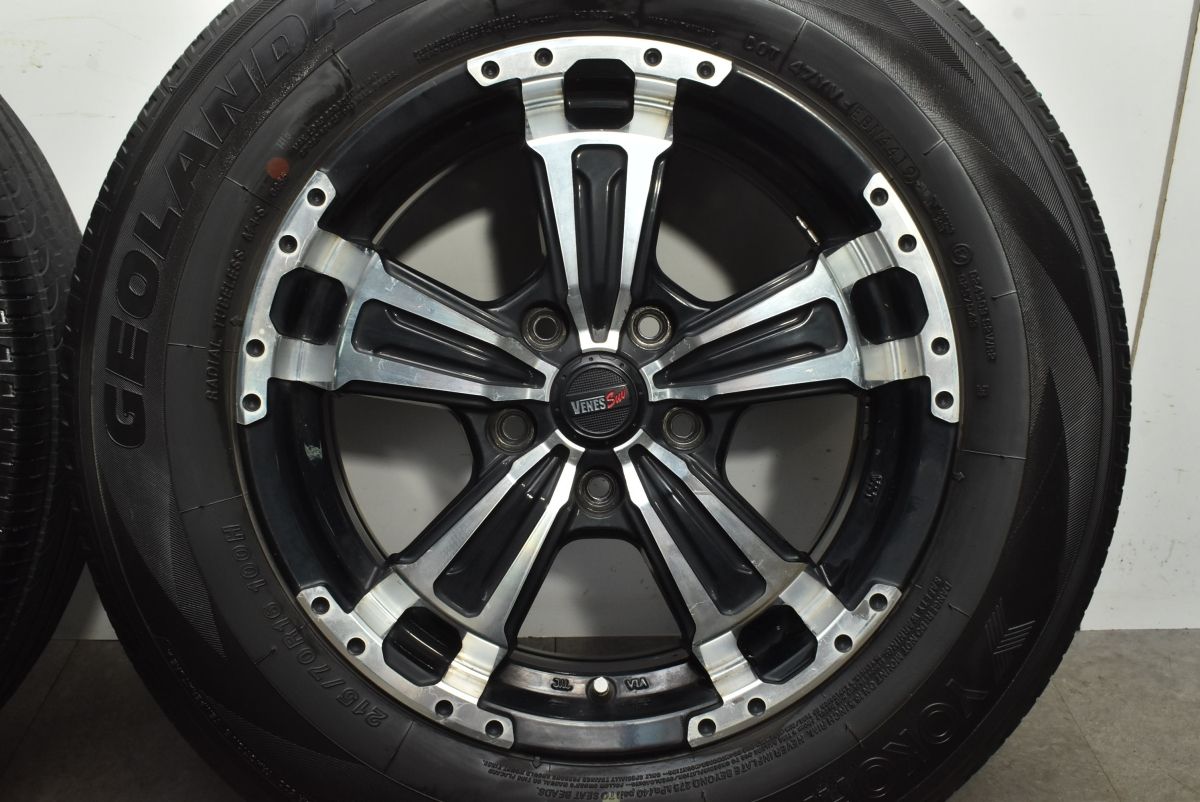  デリカD 5 RAV 4等に VENES SUV 16 in 7 J 42 PCD 114 3 マックストレック ヨコハマ 215 70 R アウトランダー エクストレイル 16インチ タイヤ ホイールセット