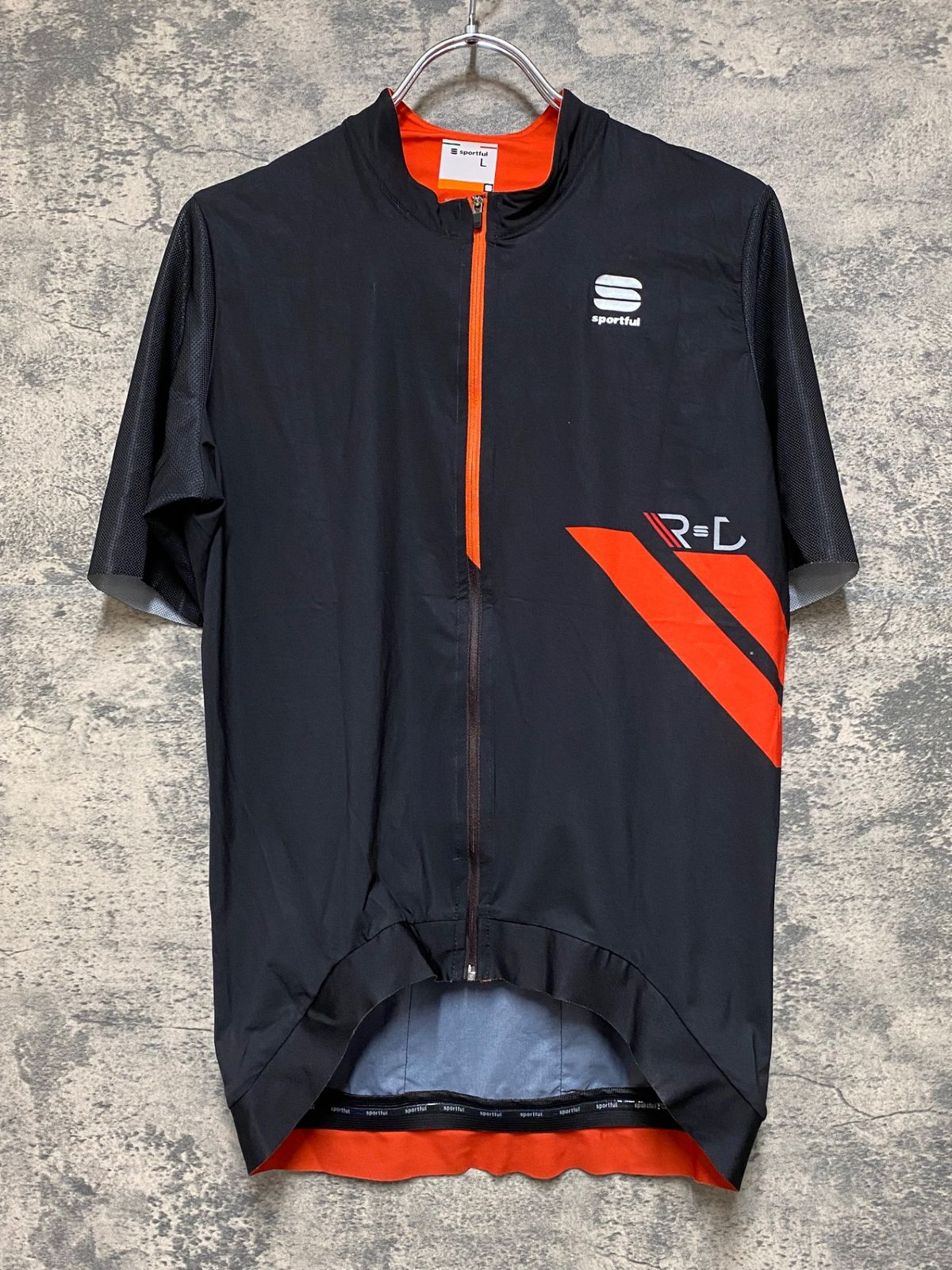 sportful サイクルジャージ オレンジ/黒 JN208 スポーツフル sportful 半袖 サイクルジャージ 黒 赤 M - メルカリ
