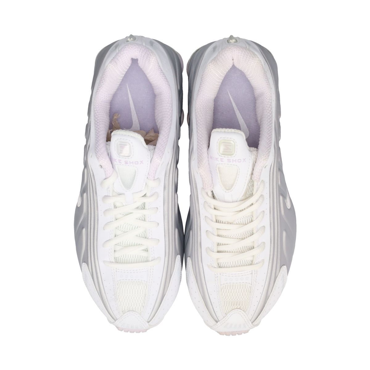 NIKE WMNS SHOX R4 WHITE/BARELY GRAPE/MTLC PLATINUM 24.0cm - メルカリ