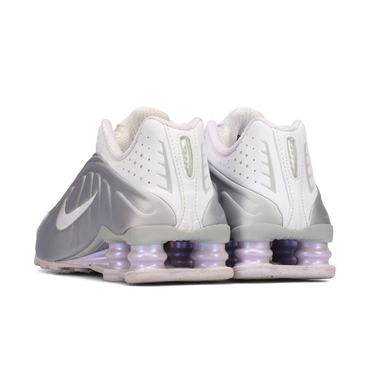 NIKE WMNS SHOX R4 WHITE/BARELY GRAPE/MTLC PLATINUM 24.0cm - メルカリ