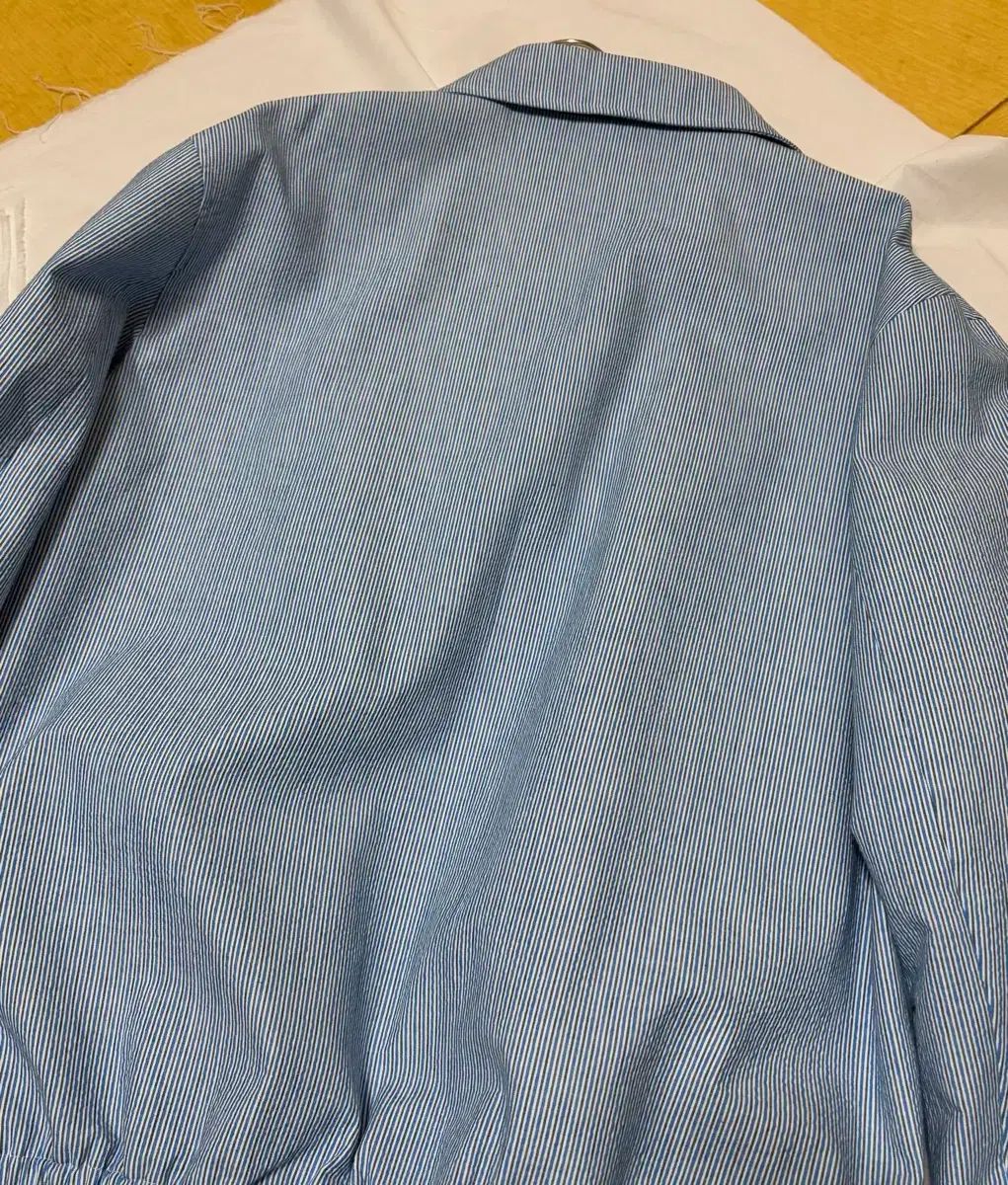  STU ストライプ ISTJ VENDING MACHINE Ver. ジャケット ブルー L テーラードジャケット ジャケット アウター