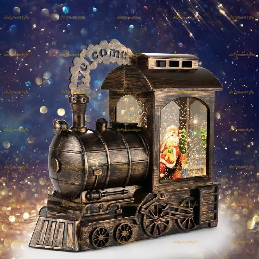 推薦 スノードーム 装飾サンタクローストラック家の装飾の装飾品 サンタ ランタン ライト 雪のライト 音楽付き USB バッテリー駆動 LED 装飾品 雰囲気を作り出す 光沢のあるアイテム