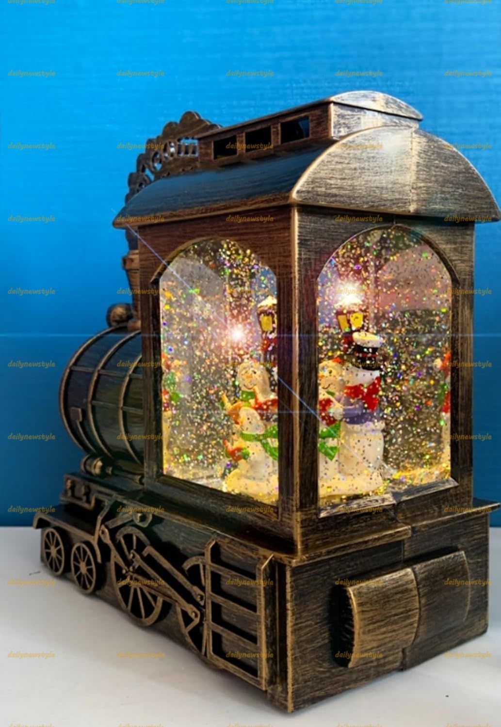  推薦 スノードーム 装飾サンタクローストラック家の装飾の装飾品 サンタ ランタン ライト 雪のライト 音楽付き USB バッテリー駆動 LED 装飾品 雰囲気を作り出す 光沢のあるアイテム その他 クリスマス